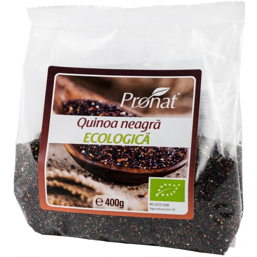 Quinoa neagra, bio, Pronat, 400 g