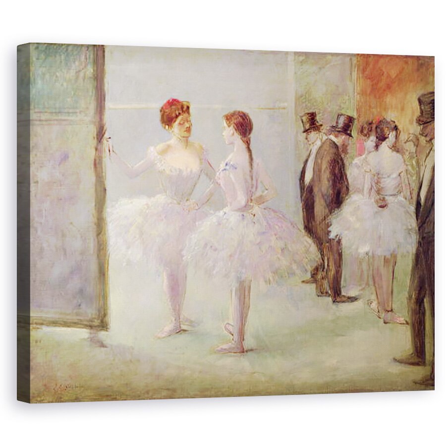 Tablou canvas - Jean Louis Forain - Dansatori in aripi la Opera, 80 x 100 cm
