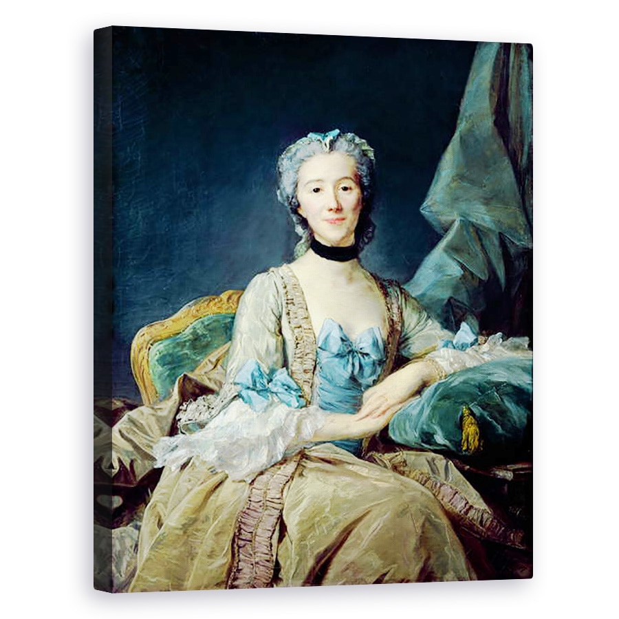 Tablou canvas - Jean-Baptiste Perronneau - Madame de Sorquainville, 80 x 100 cm