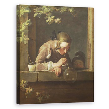 Tablou canvas - Jean-Baptiste Simeon Chardin - Bule de sapun, 80 x 100 cm Tablou canvas - Jean-Baptiste Simeon Chardin - Bule de sapun, 80 x 100 cm