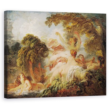 Tablou canvas - Jean-Honore Fragonard - Saldatorii, 80 x 100 cm Tablou canvas - Jean-Honore Fragonard - Saldatorii, 80 x 100 cm