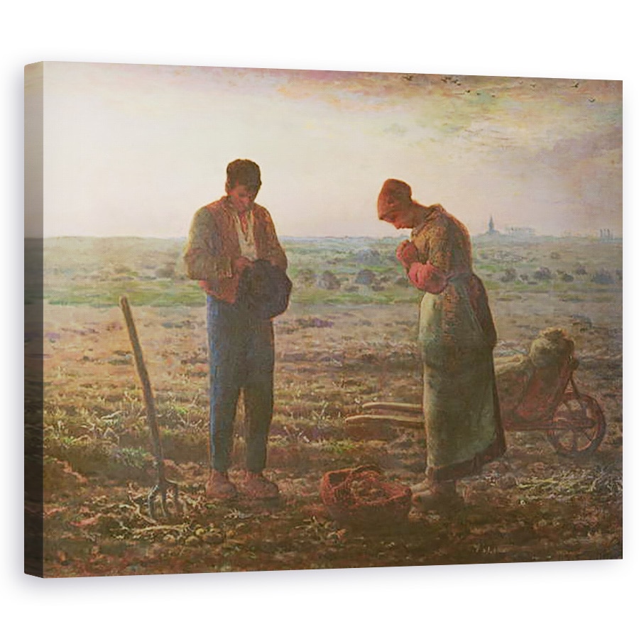 Tablou canvas - Jean-Francois Millet - Angelus, 80 x 100 cm