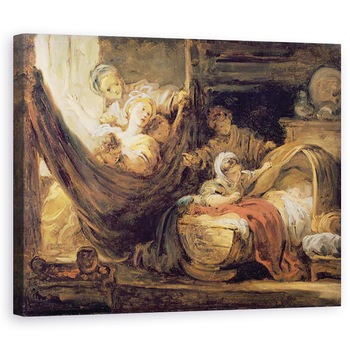 Tablou canvas - Jean-Honore Fragonard - Leaganul, 80 x 100 cm Tablou canvas - Jean-Honore Fragonard - Leaganul, 80 x 100 cm