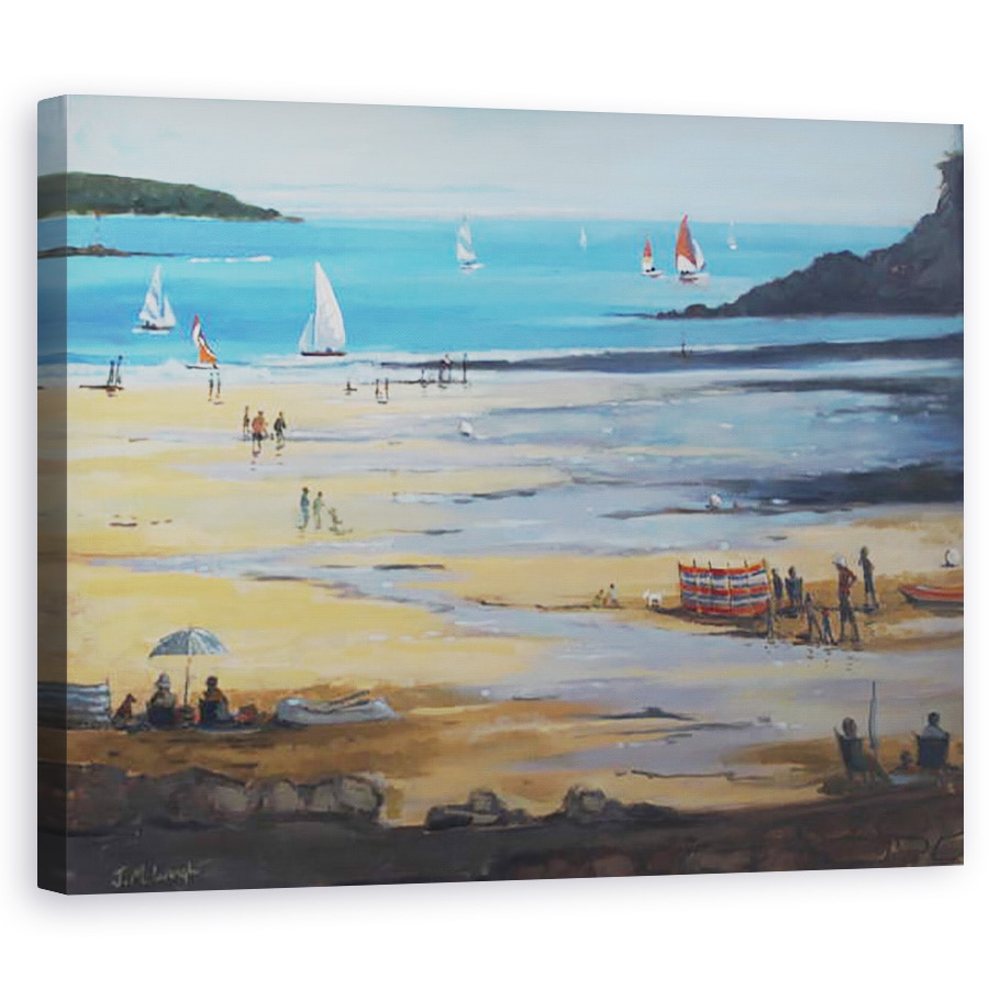 Tablou canvas - Jennifer Wright - Nisipurile de Nord Salcombe I, 80 x 100 cm