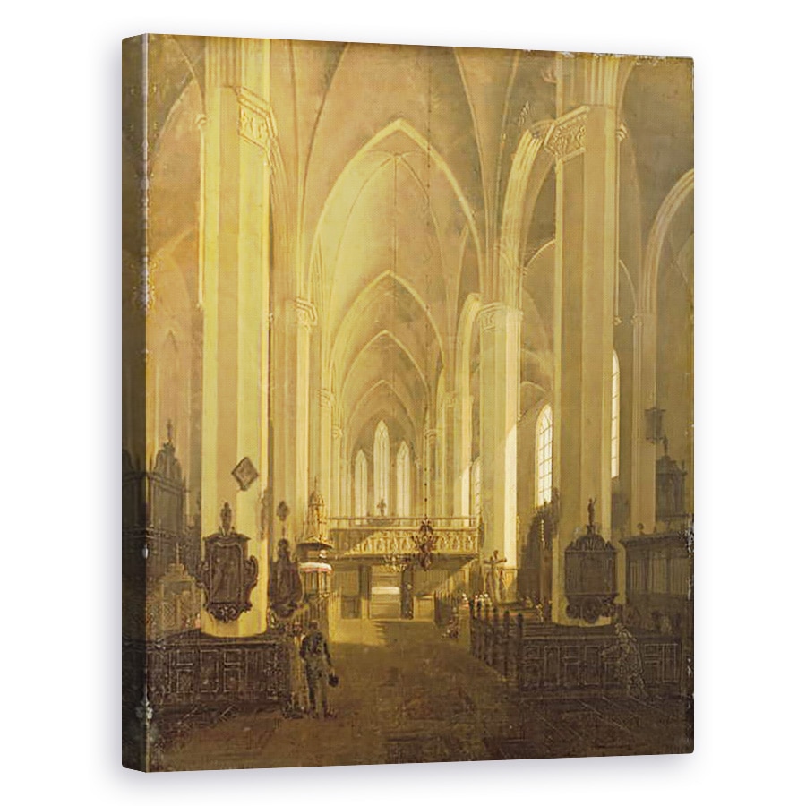 Tablou canvas - Jess Bundsen - Vedere interioara a Bisericii Sfantul Ioan din Hamburg, 80 x 100 cm
