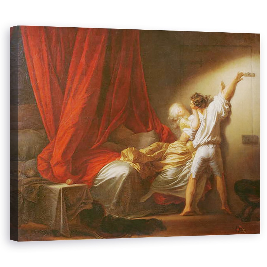 Tablou canvas - Jean-Honore Fragonard - surubul, 80 x 100 cm