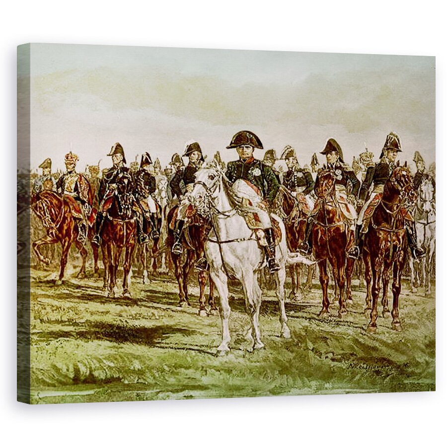 Tablou canvas - Jean-Louis Ernest Meissonier - Napoleon I 1769-1821 si Toiagul sau, 80 x 100 cm