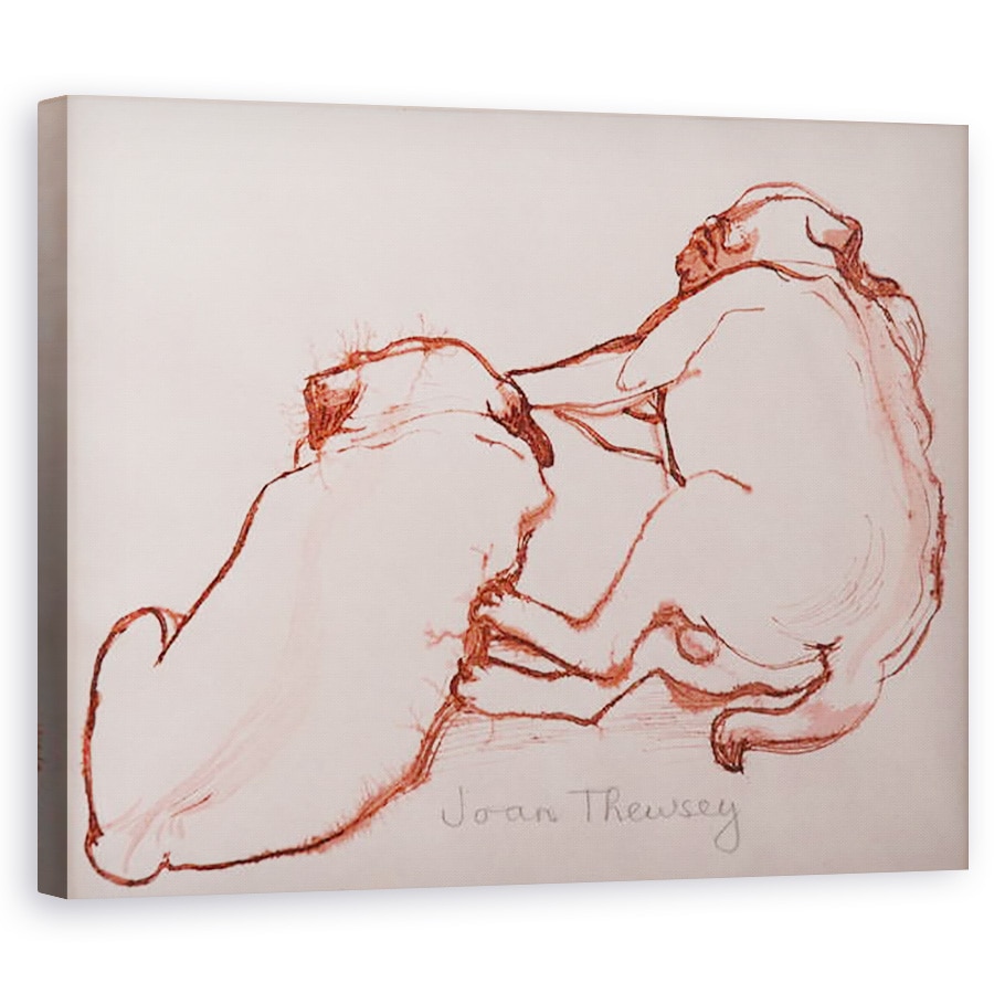 Tablou canvas - Joan Thewsey - Doi pui Pug, fratii, 2005, 80 x 100 cm