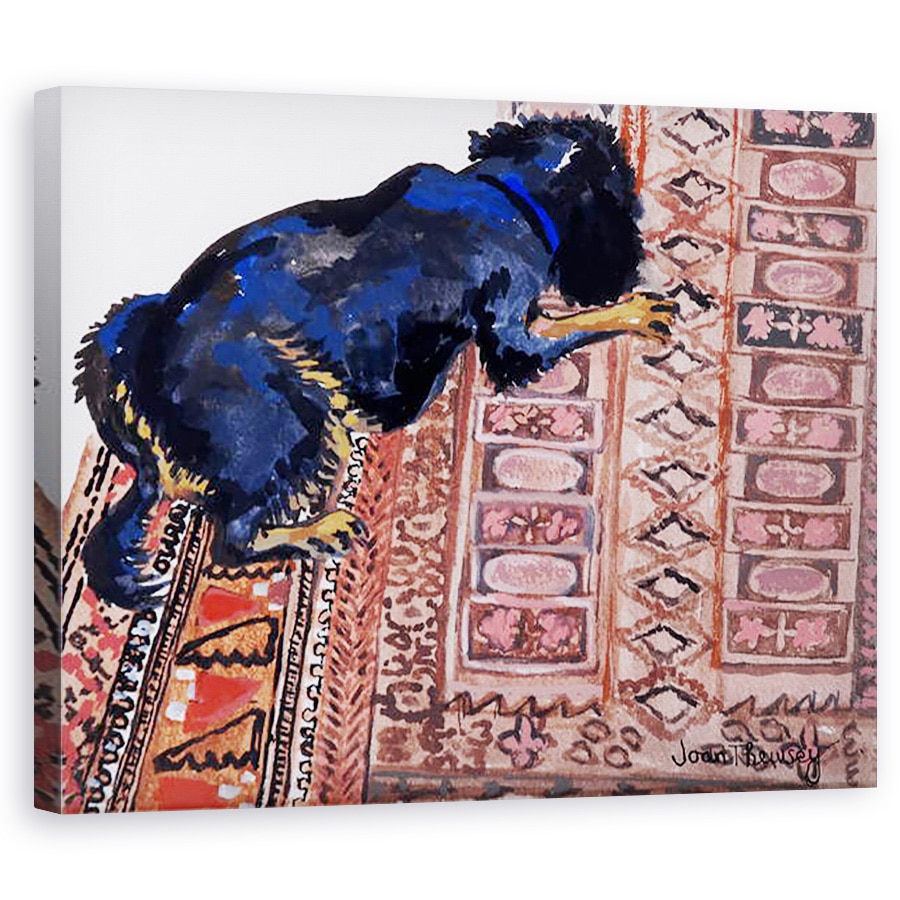 Tablou canvas - Joan Thewsey - Saskia pe un covor modelat, 2000, 80 x 100 cm