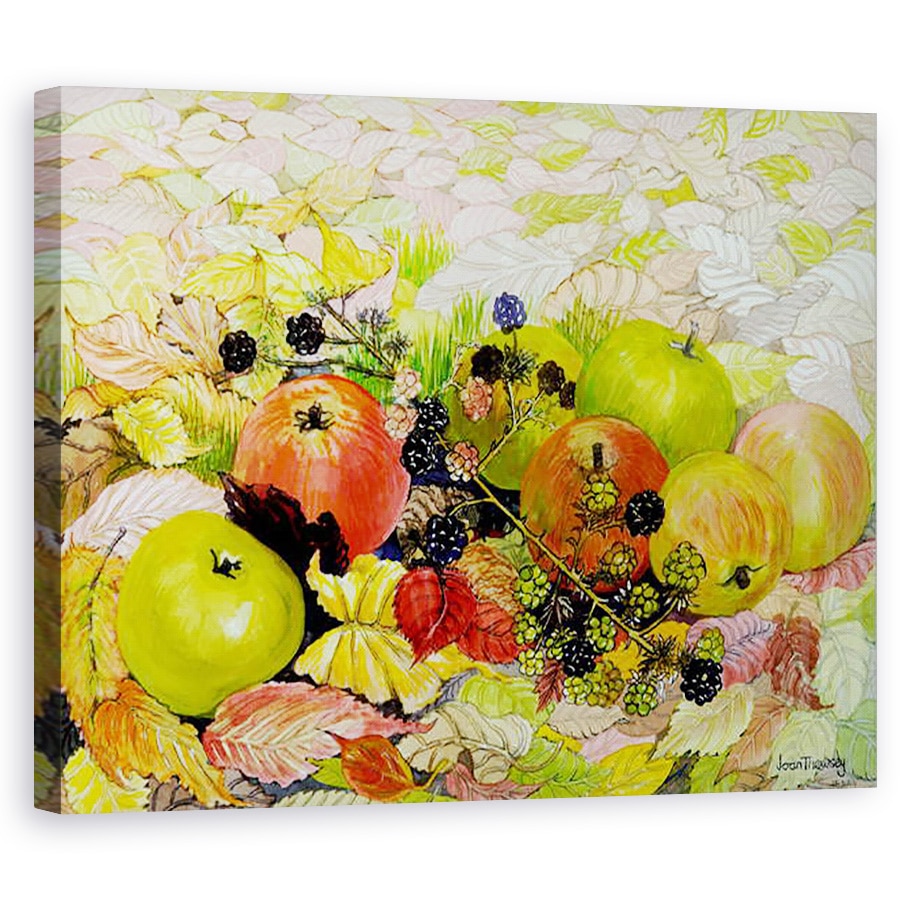 Tablou canvas - Joan Thewsey - Mere si mure pe frunze de toamna,2010, 60 x 75 cm