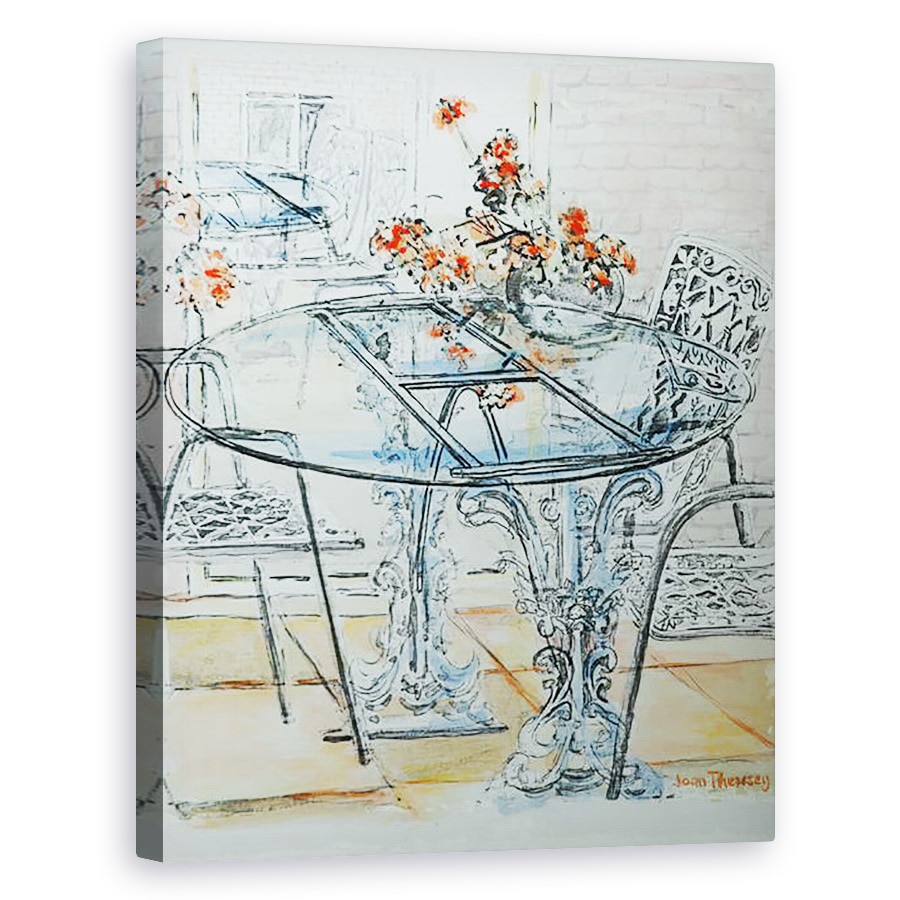 Tablou canvas - Joan Thewsey - Patio Gradina Pale,2010, 80 x 100 cm