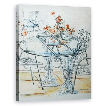 Tablou canvas - Joan Thewsey - Patio Gradina Pale,2010, 80 x 100 cm Tablou canvas - Joan Thewsey - Patio Gradina Pale,2010, 80 x 100 cm