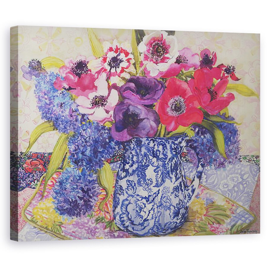 Tablou canvas - Joan Thewsey - Anemone intr-un ulcior antic, 80 x 100 cm