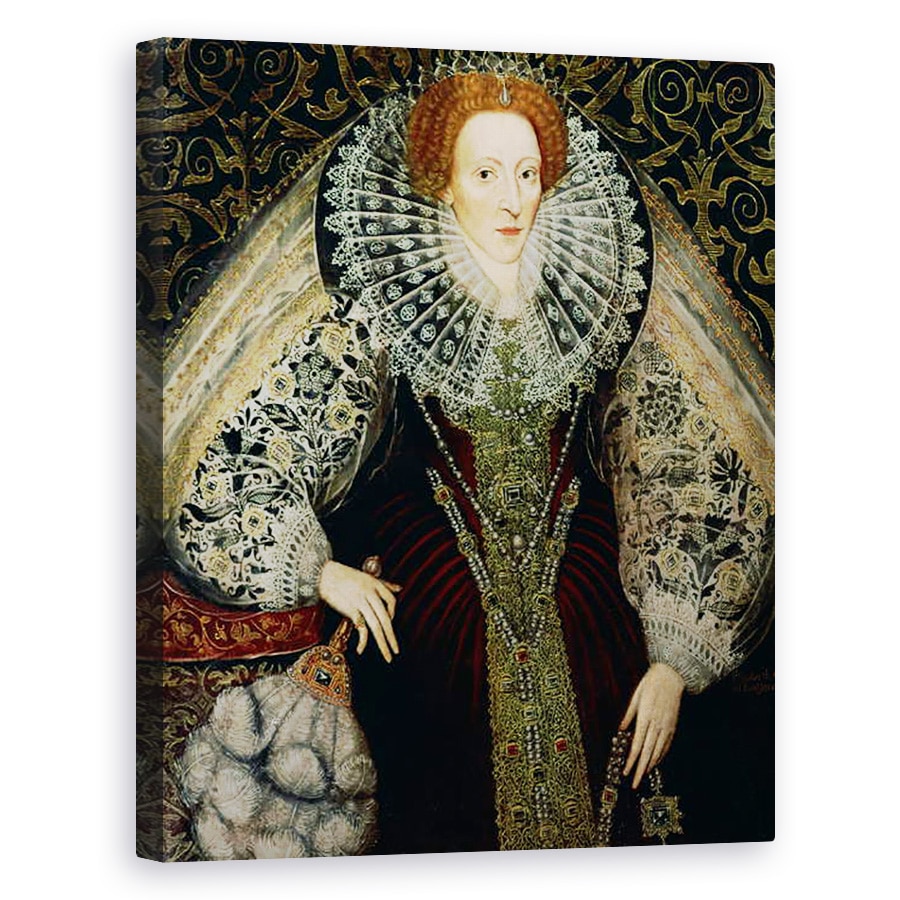 Tablou canvas - John Bettes the Younger - Queen Elizabeth I, 80 x 100 cm