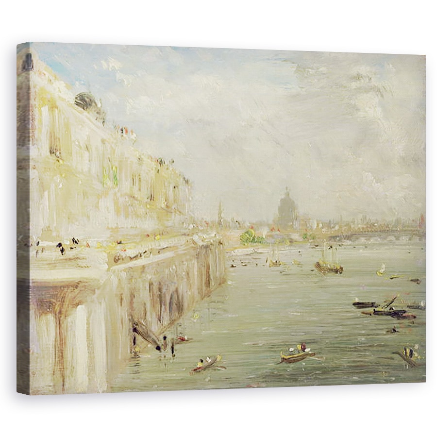 Tablou canvas - John Constable - Vedere la Terasa Casa Somerset si Sf. Paul, 80 x 100 cm