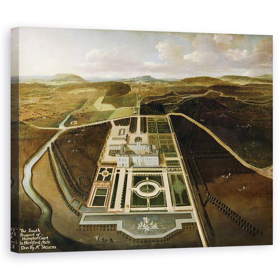 Tablou canvas - John Stevens - Prospect Sud al Hampton Court, Herefordshire, 60 x 75 cm