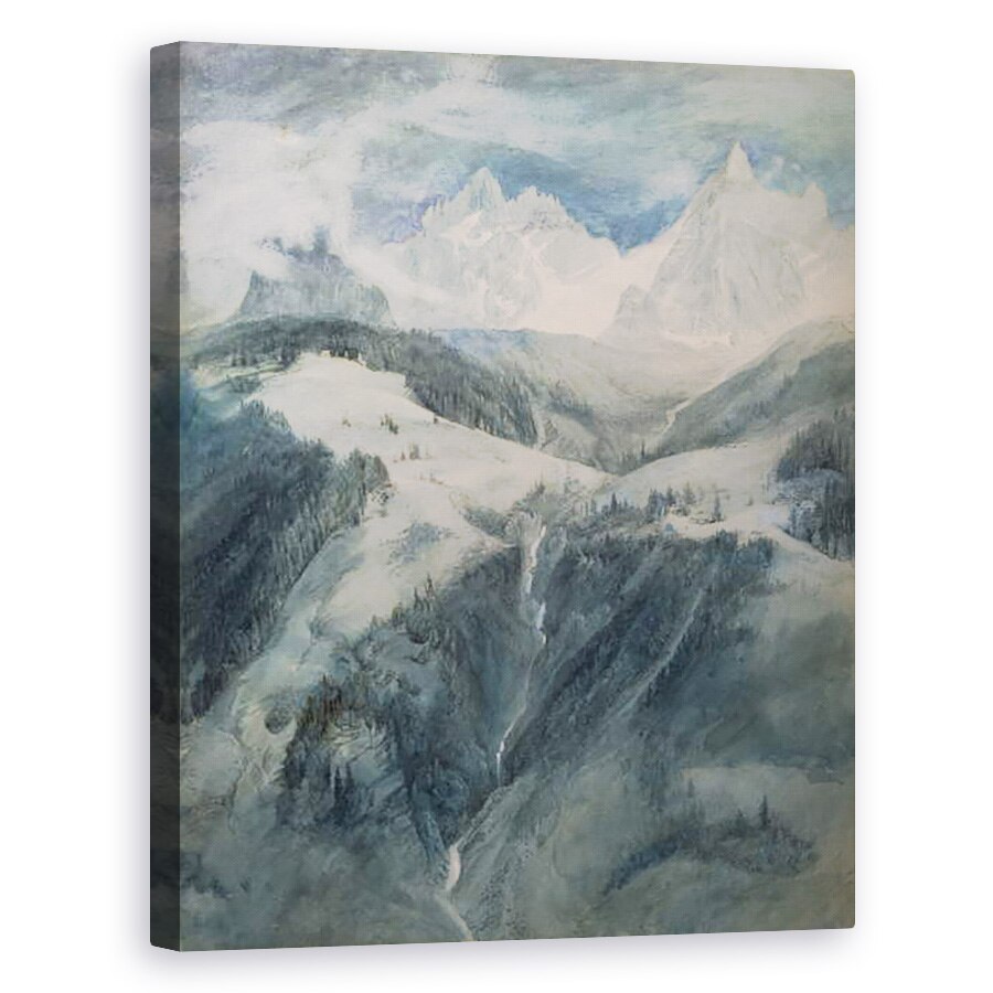 Tablou canvas - John Ruskin - La Cascade de la Folie, 80 x 100 cm
