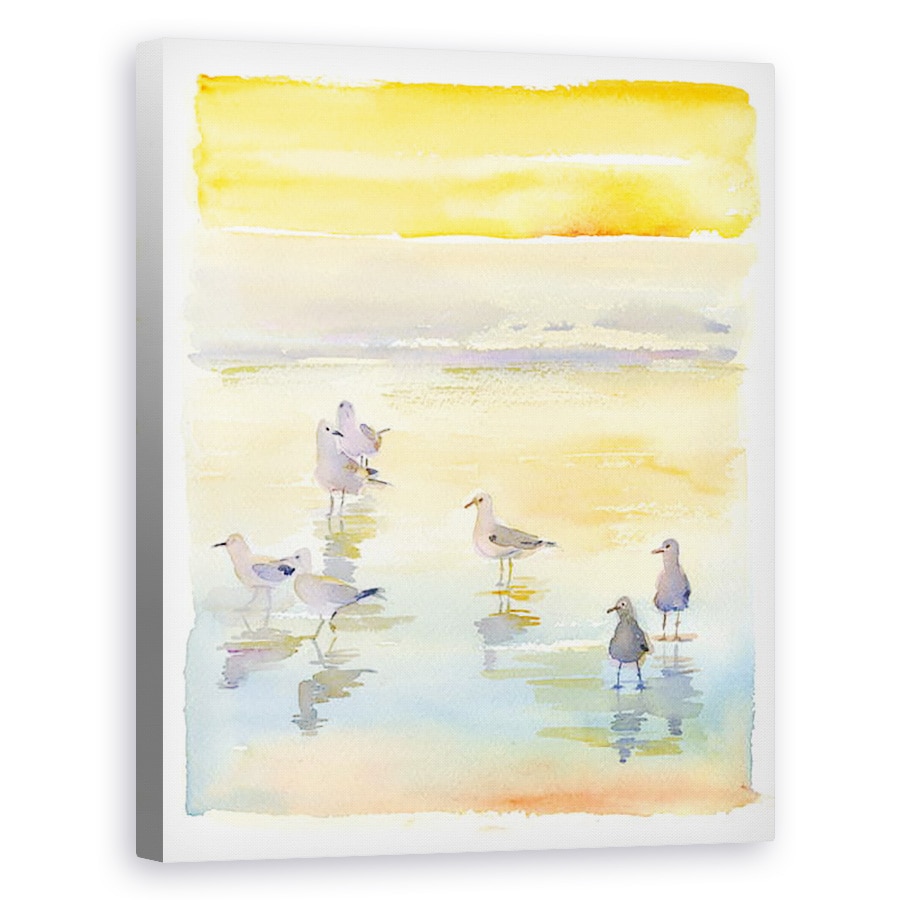 Tablou canvas - John Keeling - Pescarusi pe plaja, 2014, 80 x 100 cm