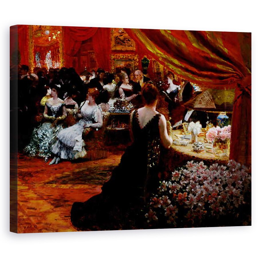 Tablou canvas - Joseph de Nittis - Salonul Printesei Mathilde 1820-1904 1883, 60 x 75 cm