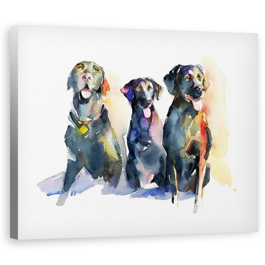 Tablou canvas - John Keeling - Trei laboratoare negre, 2015, 80 x 100 cm