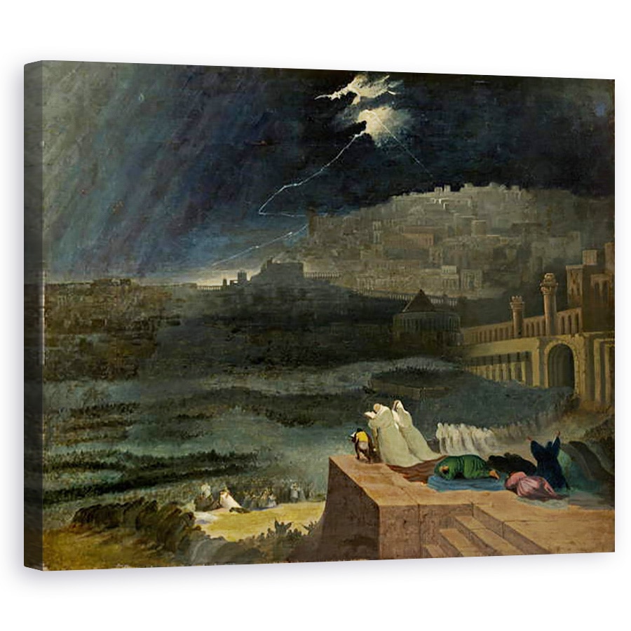 Tablou canvas - John Martin - Pocainta de Ninive, 80 x 100 cm