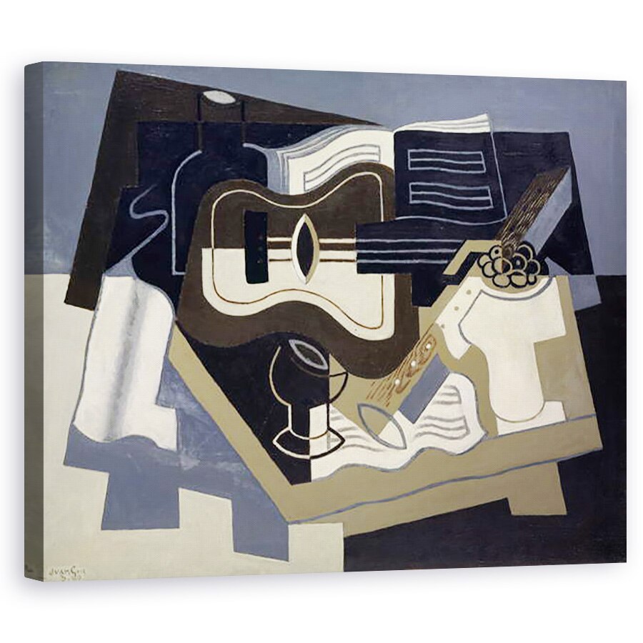 Tablou canvas - Juan Gris - Chitara si Clarinet, 80 x 100 cm