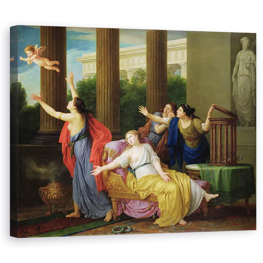 Tablou canvas - Joseph-Marie Vien the Elder - Cupidon fugind de sclavie, 80 x 100 cm