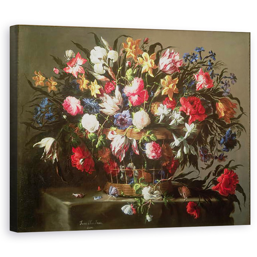 Tablou canvas - Juan de Arellano - Cos cu Flori, 60 x 75 cm