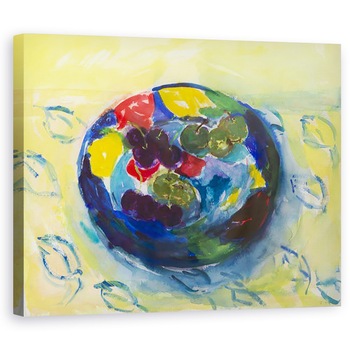 Tablou canvas - Julie Held - Cirese si verdeata, 2017, 60 x 75 cm Tablou canvas - Julie Held - Cirese si verdeata, 2017, 60 x 75 cm