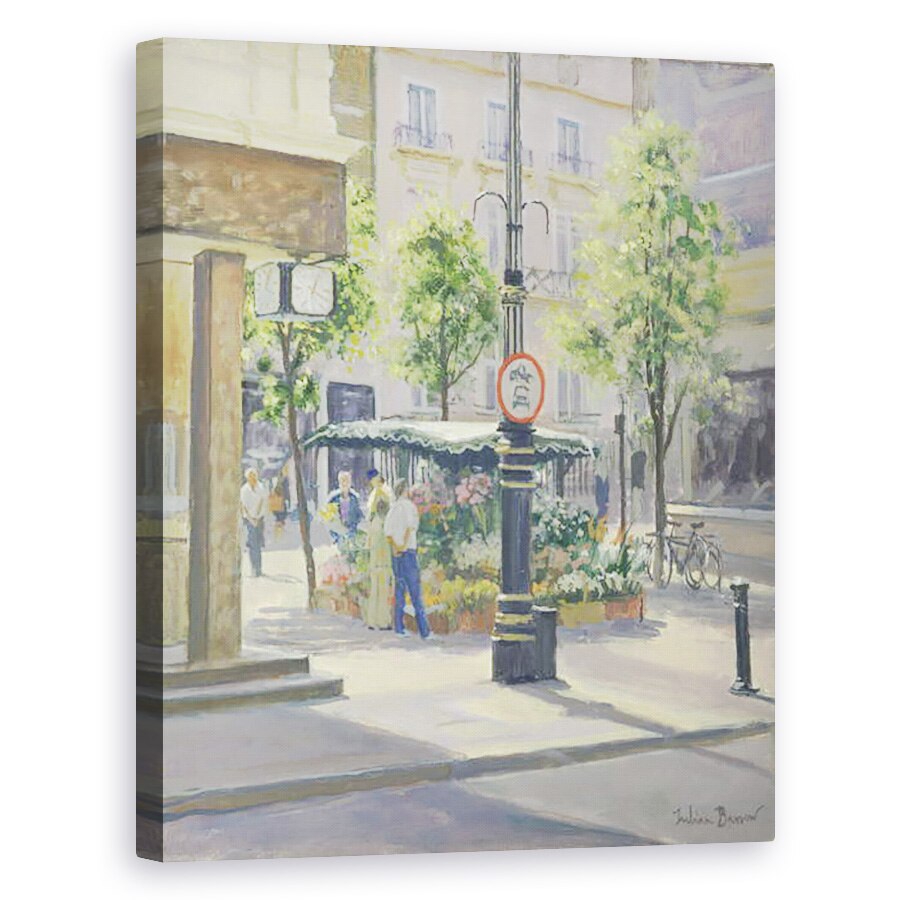 Tablou canvas - Julian Barrow - Stall de flori strada Bond, 80 x 100 cm