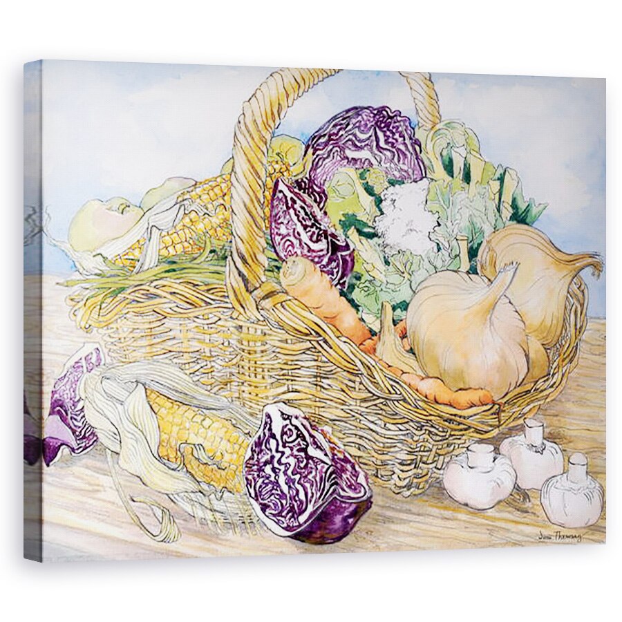 Tablou canvas - Joan Thewsey - Legume intr-un cos, 2012, 80 x 100 cm