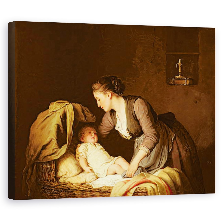 Tablou canvas - Johann Georg Meyer von Bremen - Dezbrac copilul, 80 x 100 cm