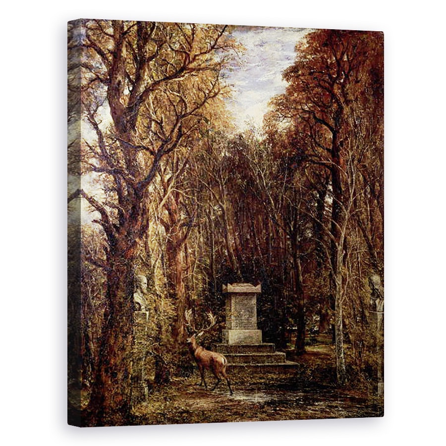 Tablou canvas - John Constable - Cenotaful catre memoria lui Reynold, Coleorton, 80 x 100 cm