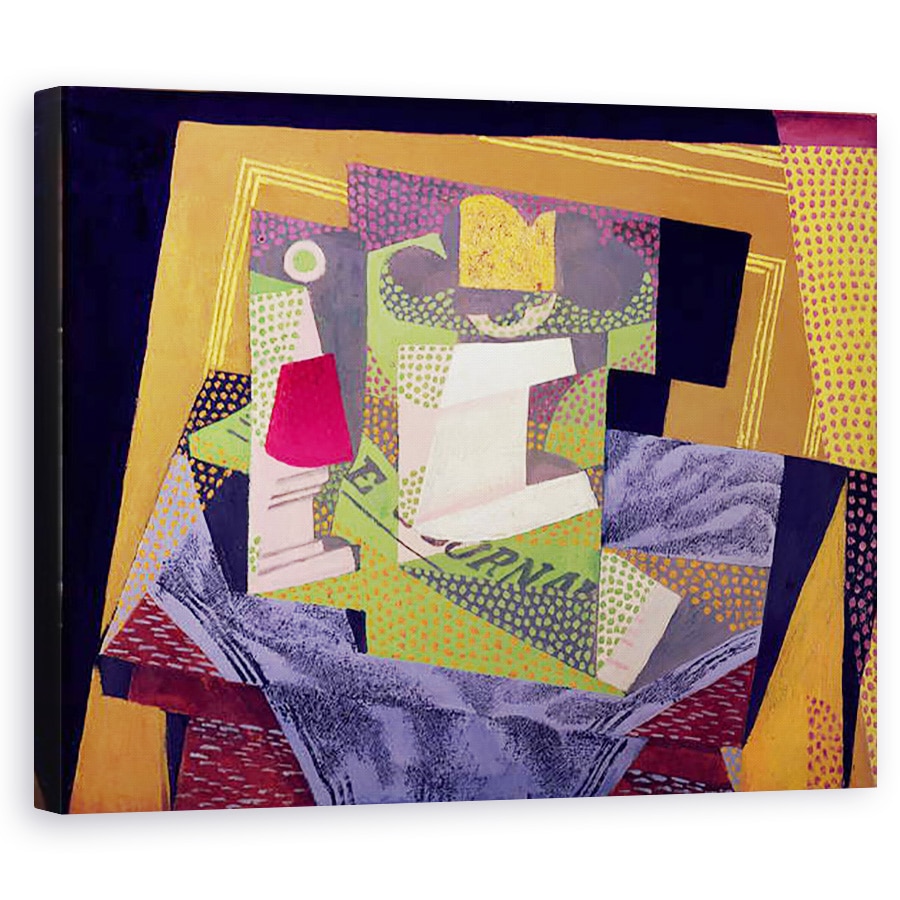 Tablou canvas - Juan Gris - Compozitie pe un tabel, 60 x 75 cm