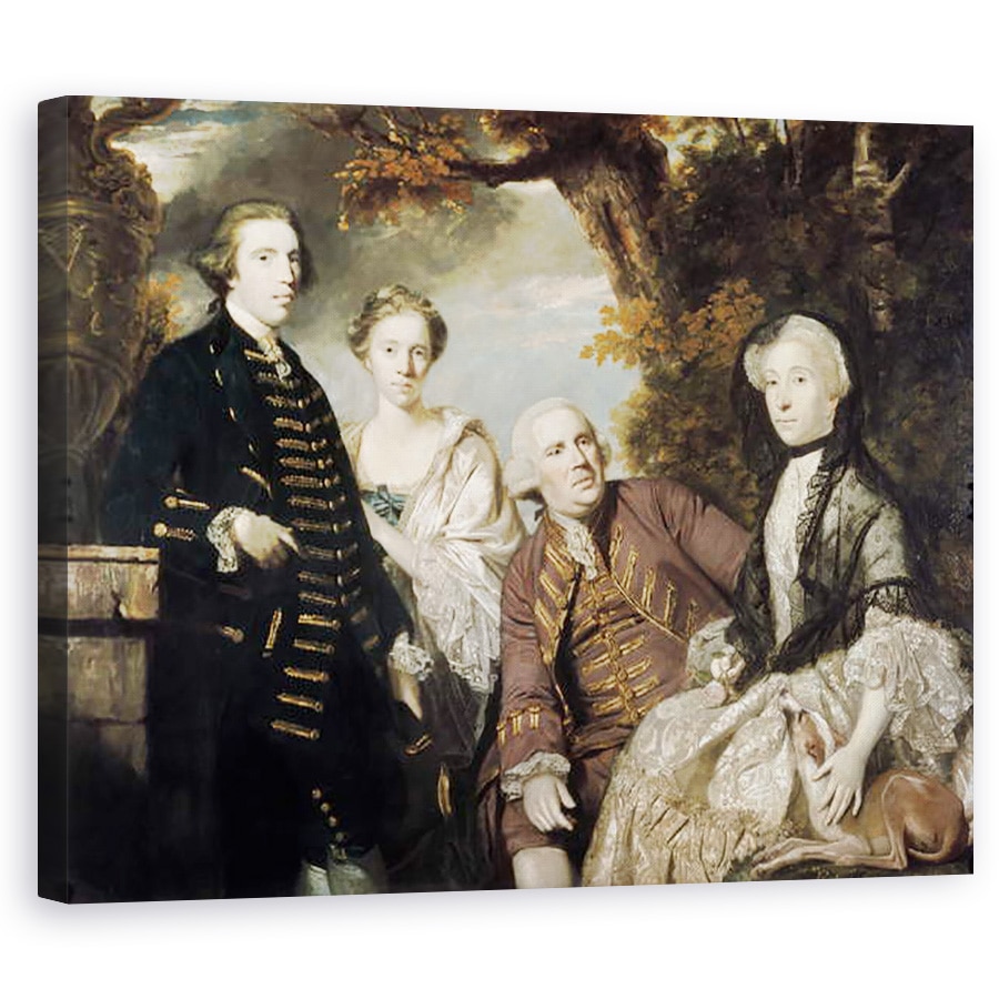 Tablou canvas - Joshua Reynolds - Familia Roffey, 80 x 100 cm