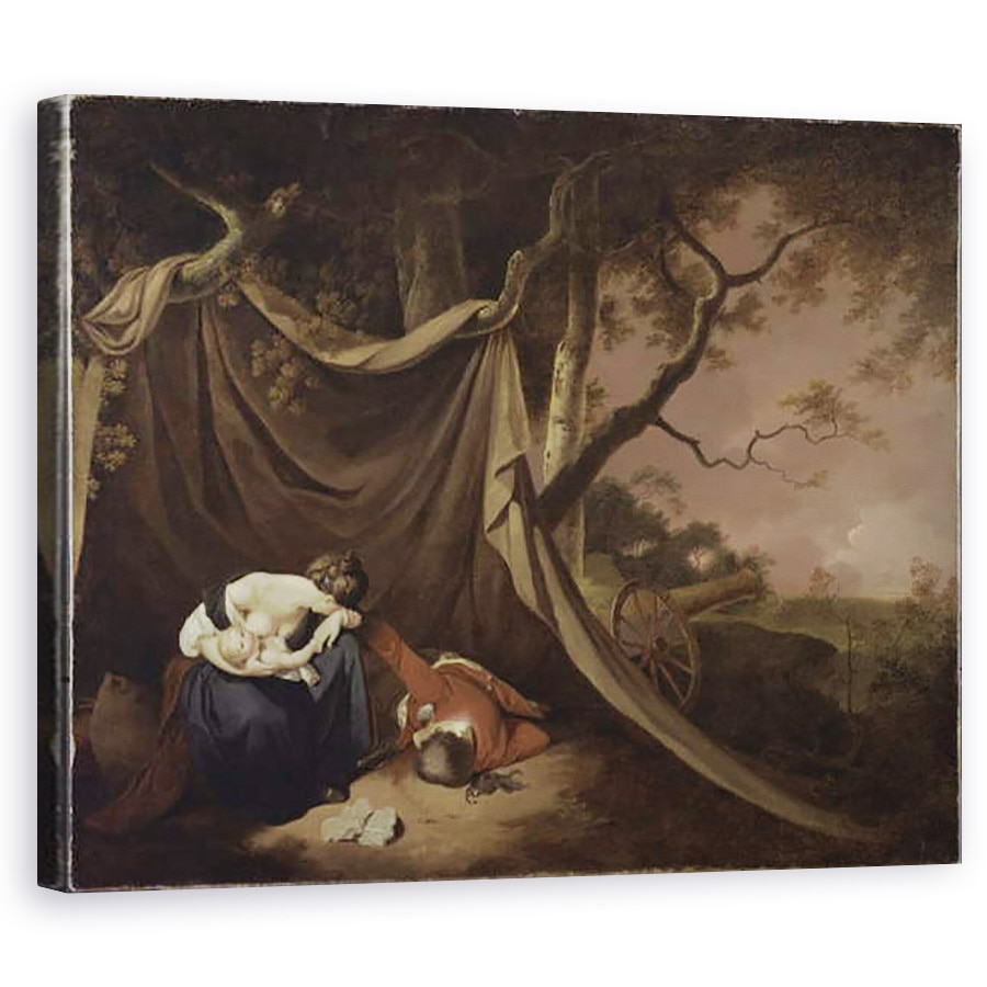 Tablou canvas - Joseph Wright of Derby - Soldatul mort, 80 x 100 cm