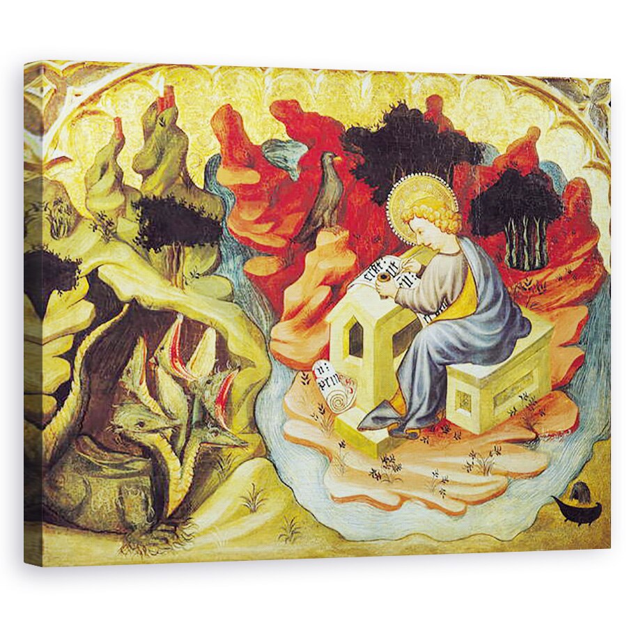 Tablou canvas - Juan Mates - Sfantul Ioan pe Patmos, 60 x 75 cm