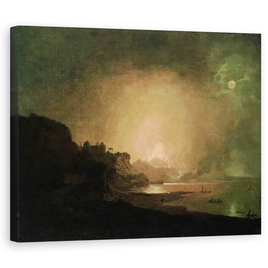 Tablou canvas - Joseph Wright of Derby - Eruptia Muntelui Vezuviu, 80 x 100 cm