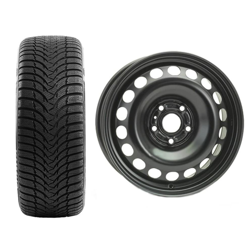 Roata completa VW Passat 3C, Scirocco, EOS janta otel ALCAR 8425 6.5x16 + anvelopa Iarna Kumho WP51 WinterCraft 205/55 R16 91T