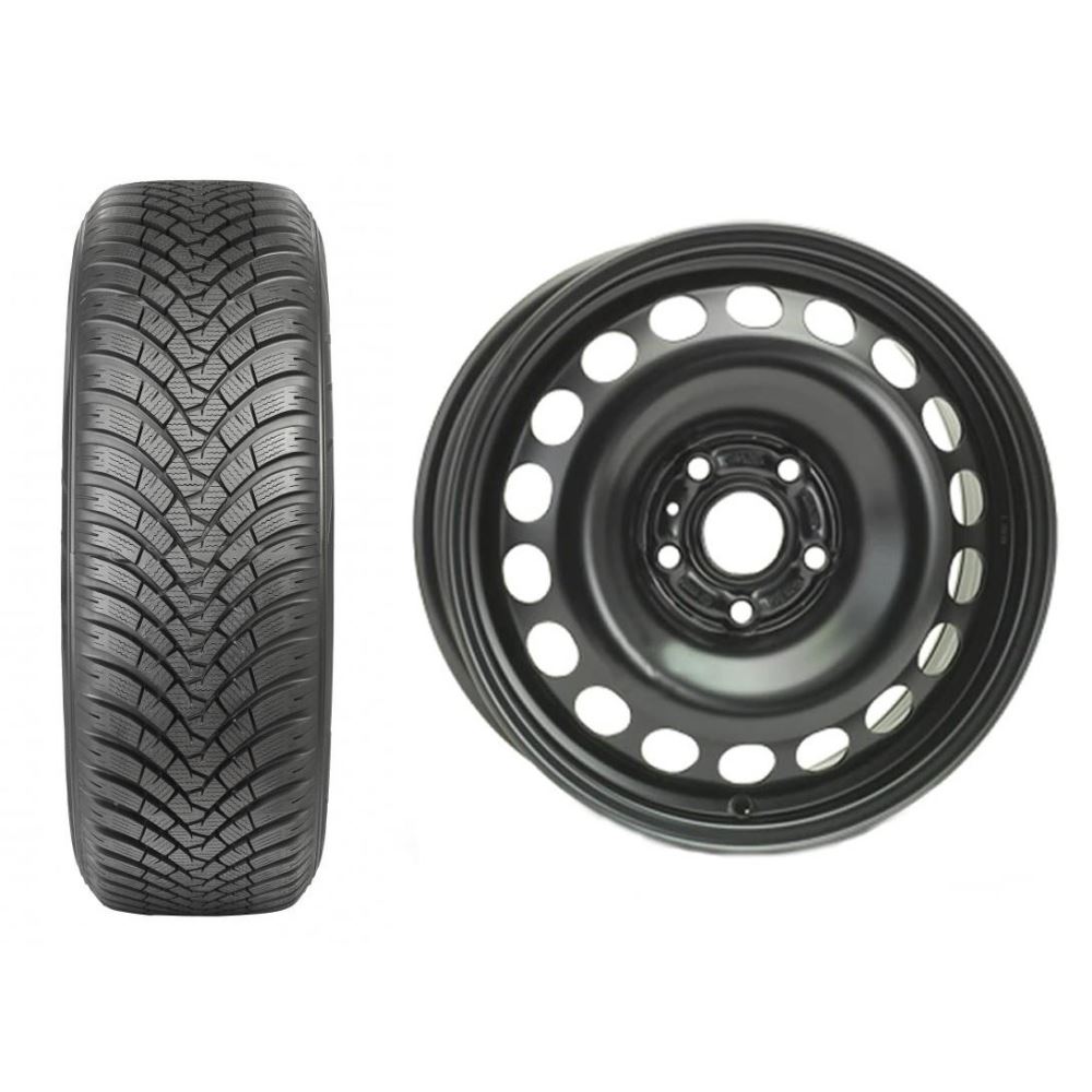 Roata completa VW Passat 3C, Scirocco, EOS janta otel ALCAR 8425 6.5x16 + anvelopa iarna Falken HS01 205/55R16 91H
