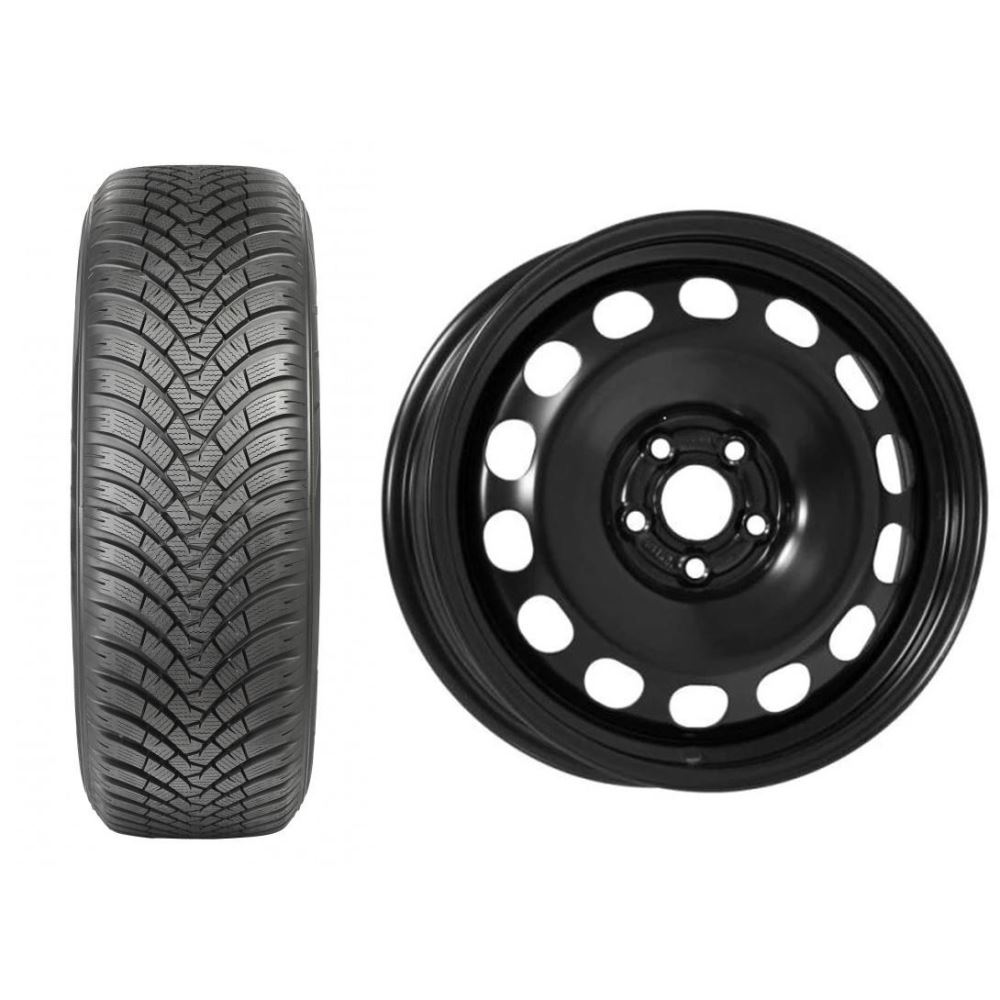 Roata completa VW Golf 8, Seat Leon KL janta otel ALCAR 6667 6.5x16 + anvelopa iarna Falken HS01 205/55R16 91H