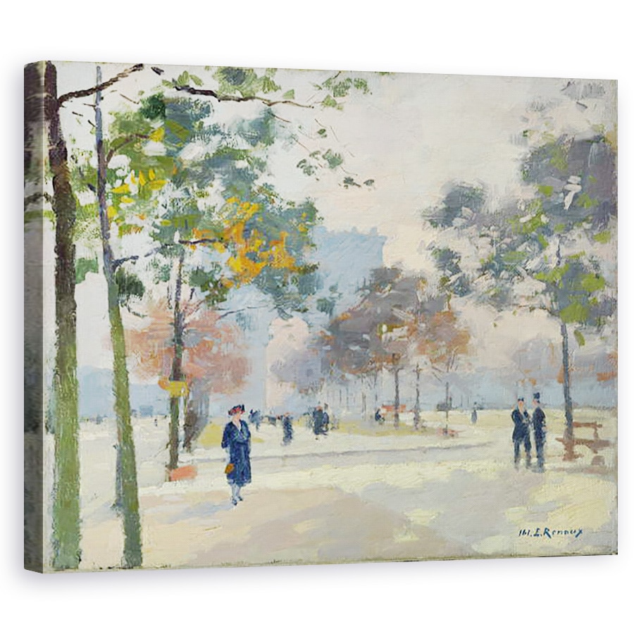 Tablou canvas - Jules Ernest Renoux - Arcul de Triumf in toamna, 80 x 100 cm