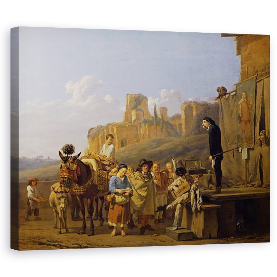 Tablou canvas - Karel Dujardin - sarlatanii italieni, 80 x 100 cm