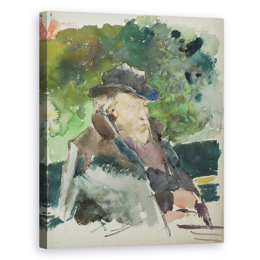 Tablou canvas - Jules Bastien-Lepage - Schita lui Burne-Jones 1833-98 intr-o barca la Walton pe Tamisa, 60 x 75 cm