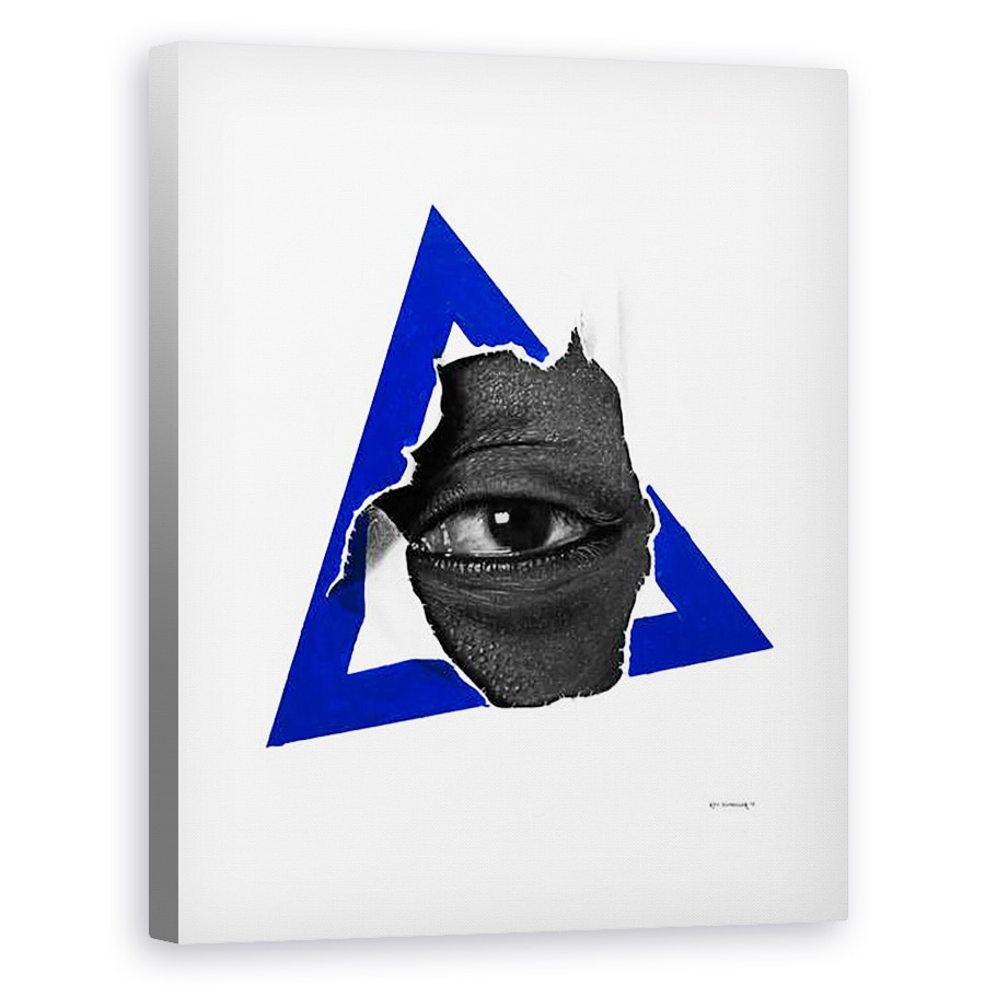 Tablou canvas - Ken Nwadiogbu - Minciuna albastra, 80 x 100 cm