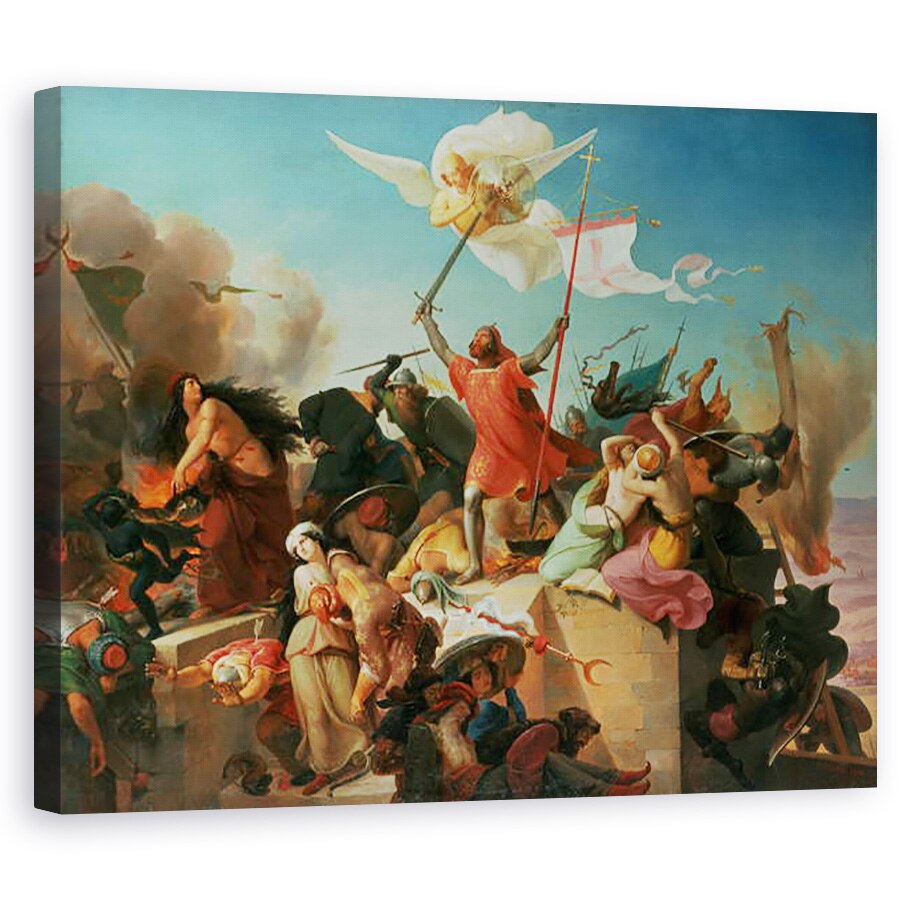 Tablou canvas - Karl Mucke - Godfrey de Bouillon, 80 x 100 cm