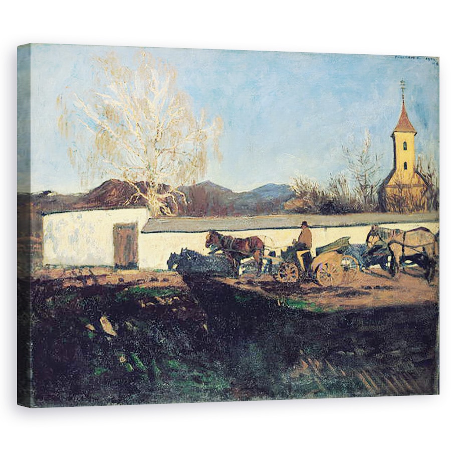 Tablou canvas - Karoly Ferenczy - Seara din martie, 80 x 100 cm