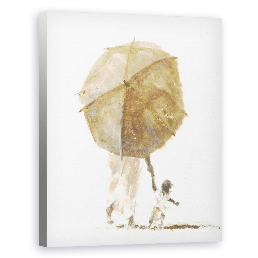 Tablou canvas - Lincoln Seligman - Umbrela & Copil 1, 60 x 75 cm