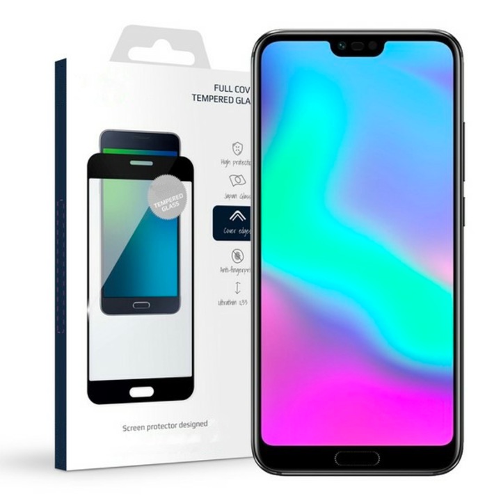 Стъклен протектор за Huawei Honor 10, 10D Full Tempered glass, Черен