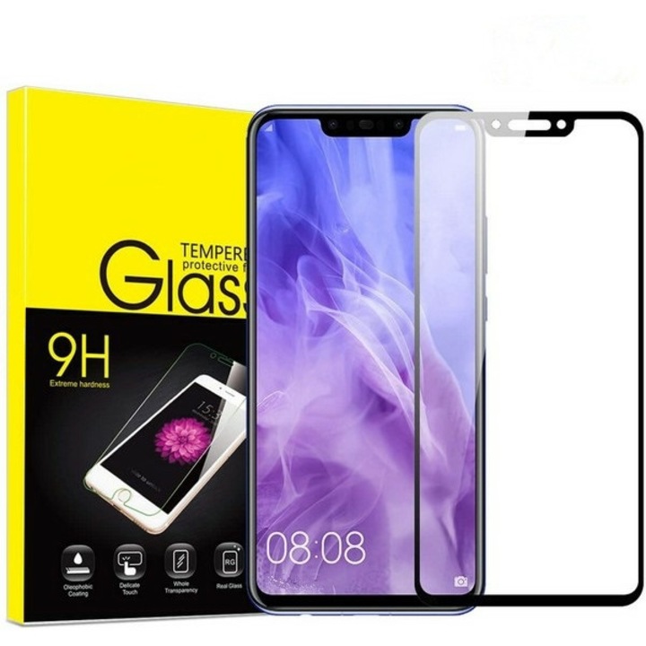 Стъклен протектор за Xiaomi Mi 6X, 10D Full Tempered glass, Черен